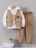 Ensemble décontracté avec sweat à capuche et pantalon cargo imprimé lettre