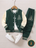 Ensemble 2 pièces pull en tricot style Preppy adapté pour les loisirs, le sport, l'école ou les voyages, printemps/automne