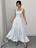 Robe camisole à imprimé pois classique avec col carré 341
