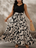 Robe sans manches avec design 2 en 1 et robe évasée élégante 638